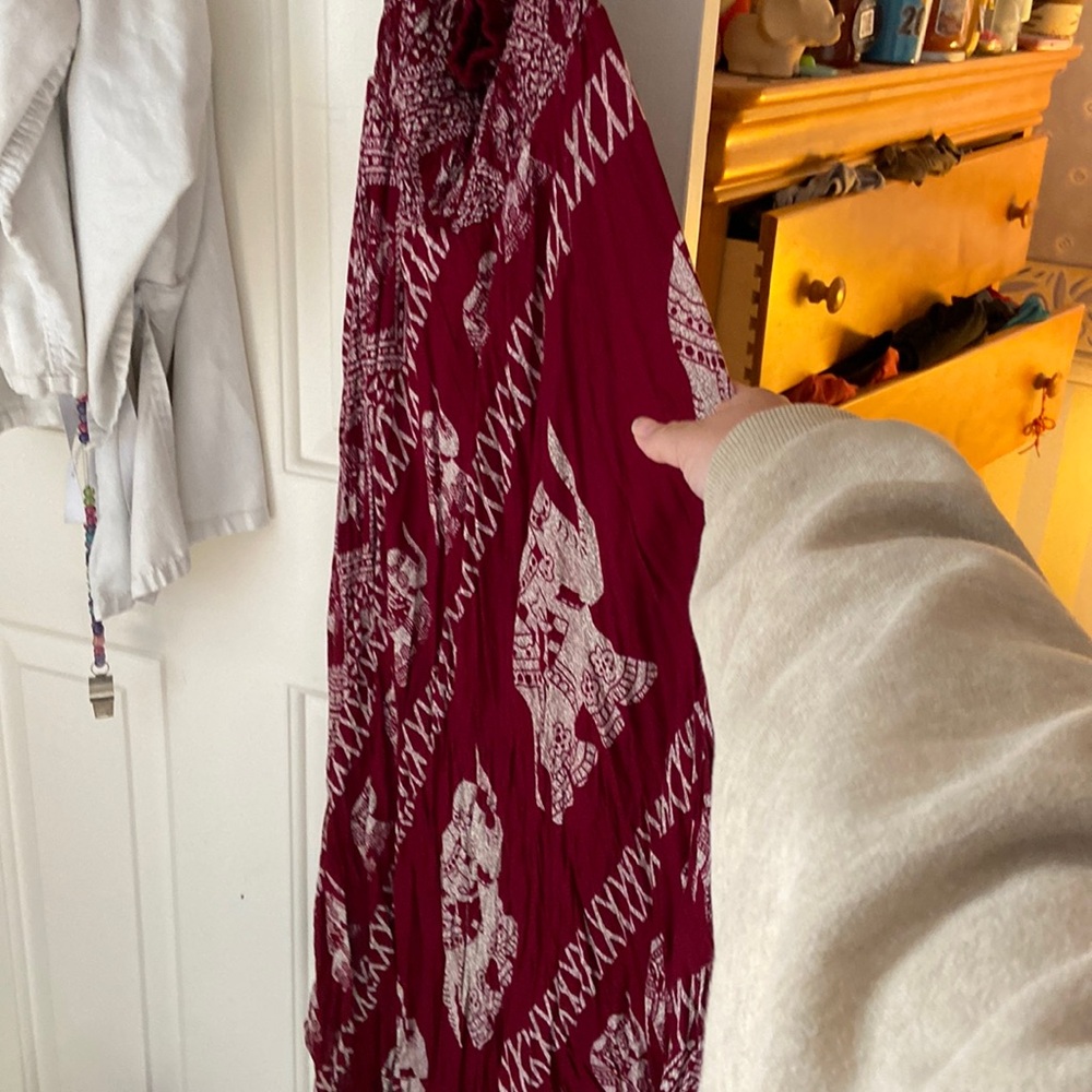 Red elephant design skirt or dress